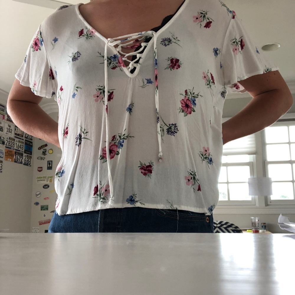 kendall and kylie floral tunic